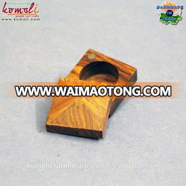 Diamond cut magnetic closure small wooden boxes wholesale ring box